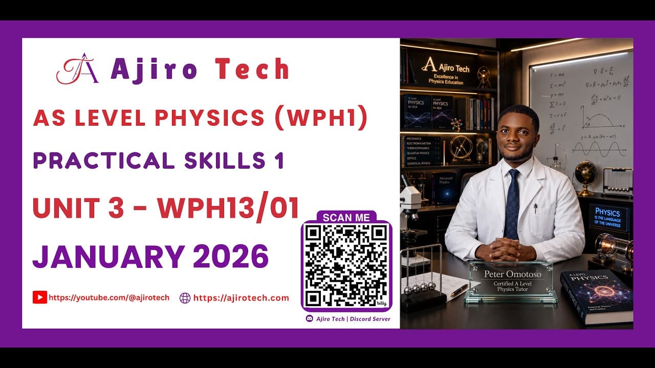 EDEXCEL AS & A LEVEL PHYSICS (WPH1)
