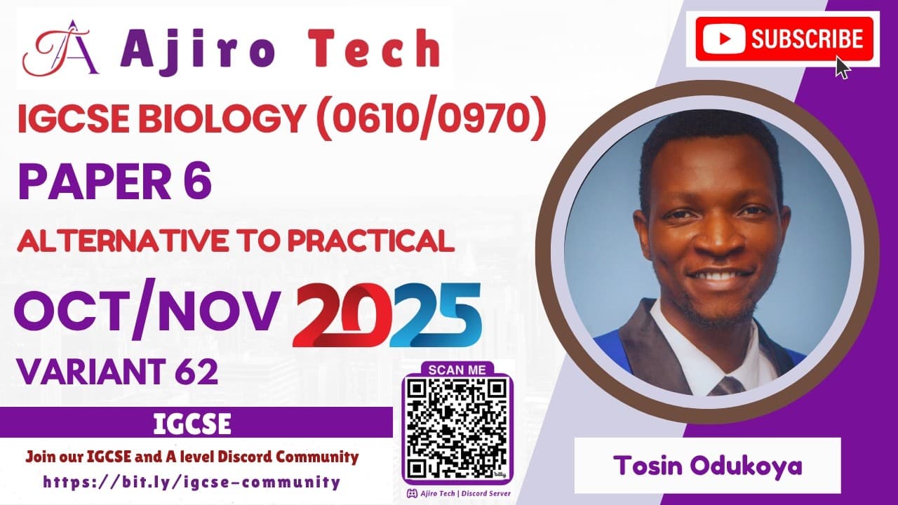 CAMBRIDGE IGCSE BIOLOGY (0610/0970)