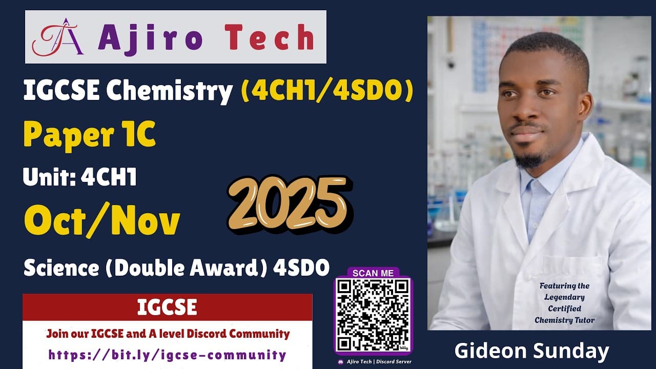 EDEXCEL IGCSE CHEMISTRY (4CH1/4SD0)