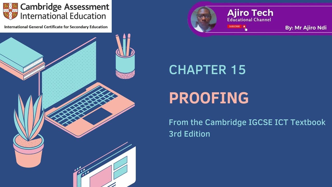 IGCSE ICT - PROOFING