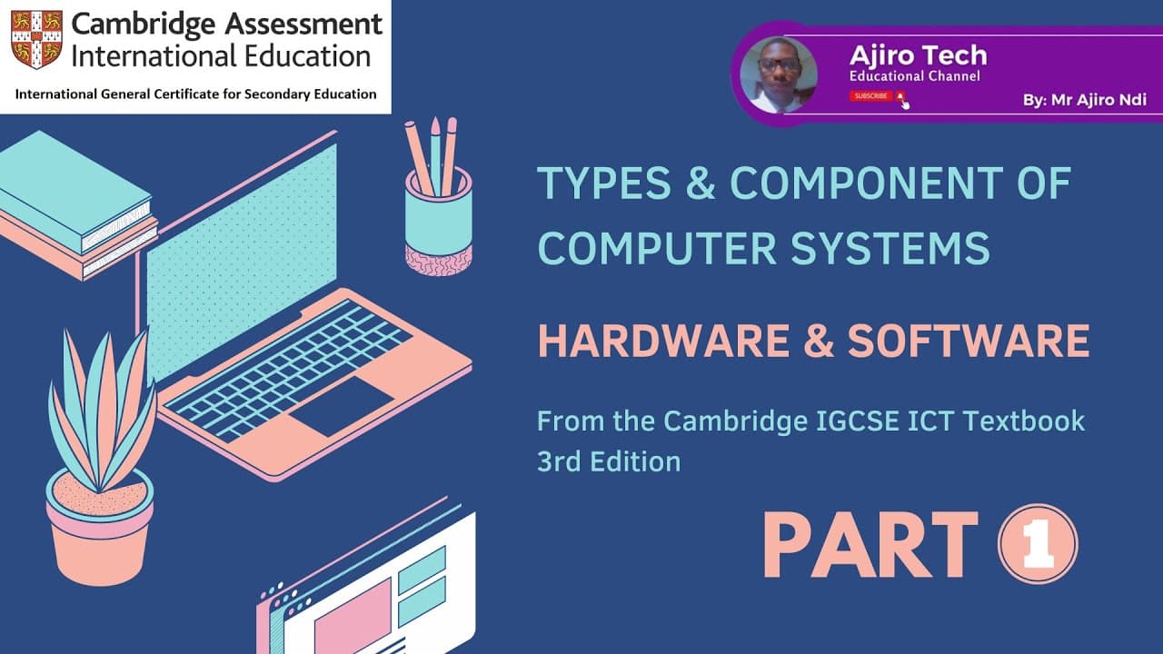 IGCSE ICT - TYPES AND COMPONENTS OF COMPUTER SYSTEMS
