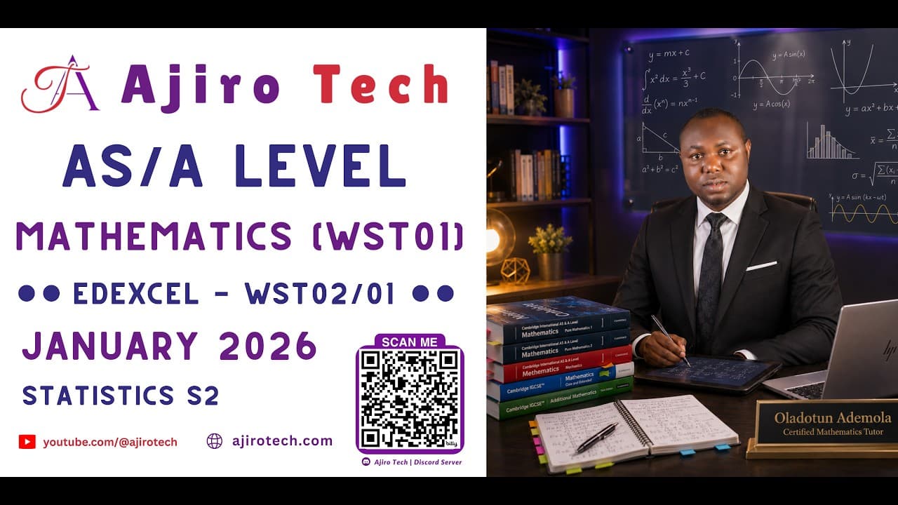EDEXCEL AS & A LEVEL MATHEMATICS (WMA1)