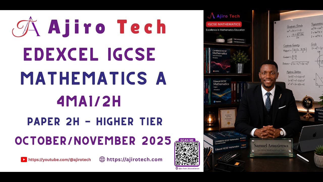 EDEXCEL IGCSE MATHEMATICS (4MA1)