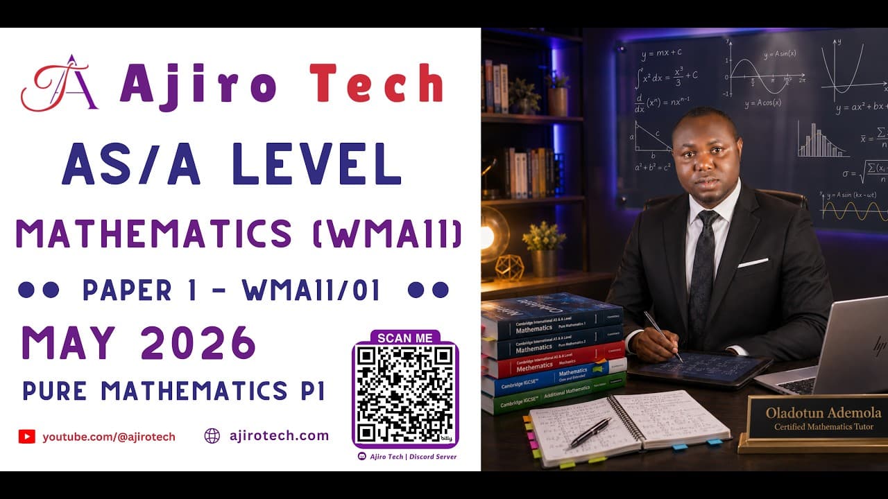 EDEXCEL AS & A LEVEL MATHEMATICS (WMA1)