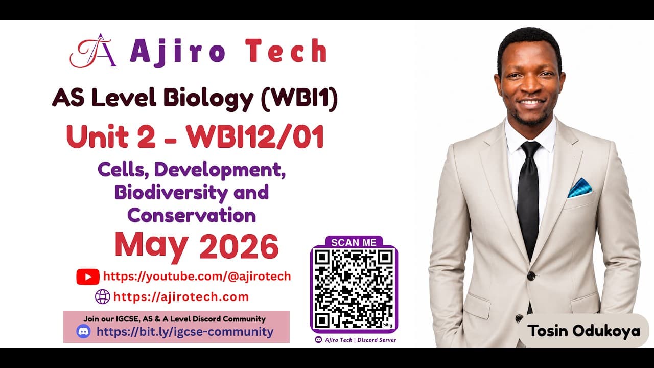 EDEXCEL AS & A LEVEL BIOLOGY (WBI1)