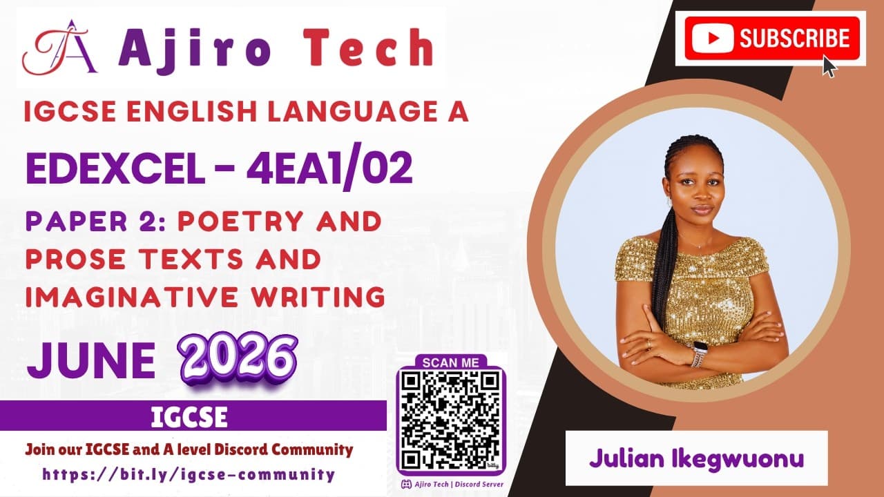 EDEXCEL IGCSE ENGLISH A (4EA1)